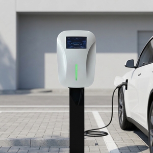 Borne de recharge murale EV 7KW Type 2 GBT à pistolet unique, commerciale, OCPP, 32A, charge rapide, état neuf, contrôle par application, équilibrage de charge, blanche, SHE - Product Image 1