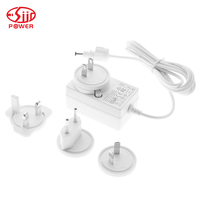 Adaptateur secteur universel AC/DC 36W 12V 3A à sortie unique avec garantie de 2 ans CE/FCC pour prises US EU UK JP AU