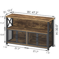 Exhibición de madera MDF de 4 puertas de lujo moderno personalizado, estante para Bar de vino, gabinete personalizado de lujo, mesa de gabinete de Bar con función de almacenamiento