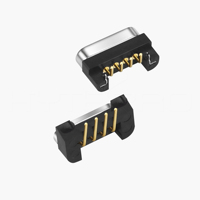 HytePro Nuevo Diseño Conector Magnético de 4 Pines 110 °   Angle 213C-M411P para Dispositivos Electrónicos Portátiles y Dispositivos IoT