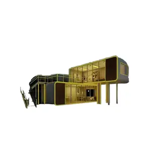 Casa prefabbricata elegante e moderna A3 con struttura Mobile in acciaio 20ft 40ft e Design minimalista per lo spazio ufficio dell'hotel senza recensioni