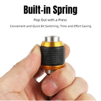 Adaptateur rapide en alliage d'aluminium à tige hexagonale JUBOSHI pour perceuse à main, connecteur de manchon à grande tête autobloquant pour perçage du métal, modèle A2I01