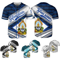 Chemise personnalisée de maillot de baseball du Honduras Honduras Camisas Hombres Maillot personnalisé Camisa De Honduras
