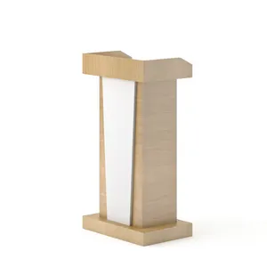 Manufactory Solid Oak Wood Church Lectern and Podiums Customized Church Furniture More Kinds Solid Wood Option