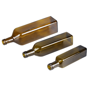 Bán buôn hổ phách màu nâu rỗng vuông thủy tinh dầu ô liu chai 250ml 500ml 750ml - Product Image 2