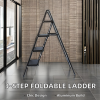 Nouvelle échelle pliante multifonctionnelle portable moderne 2025 en alliage d'aluminium épaissi pour usage domestique, escalier et extérieur