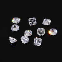 Piedra Creada en Laboratorio Starsgem, Color DEF, Claridad VVS VS, Corte Excelente, Corte Asscher, Diamante Cultivado en Laboratorio HPHT
