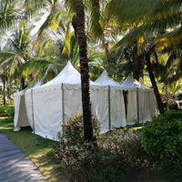Tentes Pagode Extérieures en PVC Imperméable pour Événements, Mariages Romantiques en Église, Utilisation Toutes Saisons
