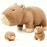 Porte-clés en peluche Capybara, adorable pendentif en peluche Capybara, tissu en coton doux, peluche animal sauvage, OEM ODM, cadeau