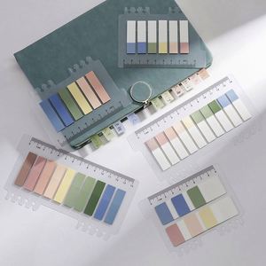 แท็บสีโมรันดีคุณภาพสูงแบบขายส่ง กระดาษโน้ตแบบมีกาว แผ่นบันทึกน่ารัก สมุดบันทึกแบบมีกาว ที่คั่นหนังสือ - Product Image 1