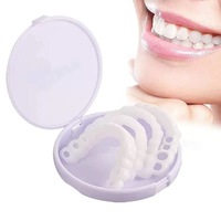 Fundas de Silicona para Dentaduras Postizas, Carillas de Blanqueamiento Dental de Plástico para Dientes Superiores e Inferiores, Accesorios Dentales Multiusos, Venta al Por Mayor