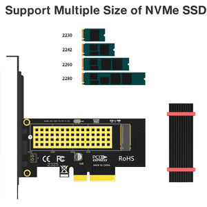 JEYI M2 NVME to PCIe Adapter Card with 64Gbps PCIe 40 X4 <strong>Expansion</strong> 64GB Desktop PC with SSD Heatsink Factory Wholesale OEM - Product Image 2