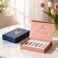 Boîte d'échantillons de parfum de luxe - Coffret de découverte de parfums - Boîte rigide blanche pour parfum avec matériaux recyclés - Coffret d'échantillons écologiques