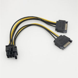 <span class=keywords><strong>สาย</strong></span>เคเบิลอะแดปเตอร์สำหรับ<span class=keywords><strong>การ์ด</strong></span>กราฟิก15pin กับ8pin ขนาด20ซม. <span class=keywords><strong>สาย</strong></span>ไฟพาวเวอร์ซัพพลาย PCIE SATA 8P ไปยัง SATA ขายส่งจากโรงงาน - Product Image 4