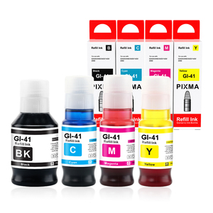 Topjet Premium GI 41 GI41 Kit de recharge de bouteille en vrac GI-41 <span class=keywords><strong>encre</strong></span> Compatible pour imprimante à jet d'<span class=keywords><strong>encre</strong></span> <span class=keywords><strong>Canon</strong></span> <span class=keywords><strong>PIXMA</strong></span> G2420 G2460 G3420 - Product Image 1