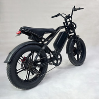 Moto tout-terrain électrique transfrontalière, pneus larges de 20 pouces, 48V, moyeu arrière, style montagne, freins à disque, neige, plage, tout-terrain, prairie