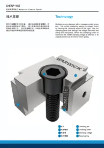 NEUE design glatten backen präzision modulare schraubstock Keil spann element schraubstock für CNC maschine