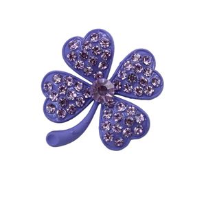 Dijes de Cristal con Forma de Trébol de Cuatro Hojas con Diamantes y Cuentas Metálicas, Diseño Nuevo <span class=keywords><strong>2025</strong></span>, para Decorar Fundas de Teléfono Móvil - Product Image 5