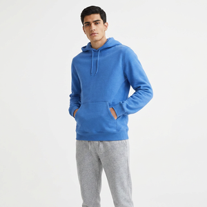 Unisex Half Zip Hoodie Winter Solid Color Blocking Digital Printing Spandex/Cotton Fleece <b>Sweatshirt</b> Oversized Men's Bulk - Product Image 1