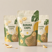 Sachets personnalisés en aluminium avec fermeture éclair pour emballage de noix de coco, impression par gravure, pour fruits secs, mangues, bananes, chips et snacks, qualité alimentaire