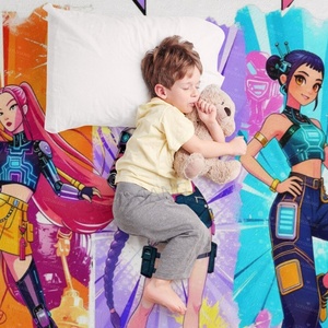 Nouvelle couverture personnalisée en microfibre avec dessin animé KPOP Demon Hunters, décoration de canapé pour la maison - Product Image 6