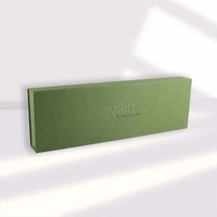Venta al por mayor logotipo personalizado de cartón verde de embalaje Flip Top Eco cajas de papel de lujo caja de regalo magnética