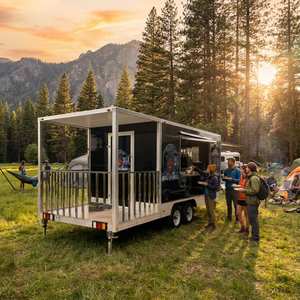 Camiones de Comida Comerciales, Camión Móvil de Comida Callejera, Remolque de Comida Rápida con Cocina Completa en Venta, EE. UU., Europa, Australia - Product Image 1