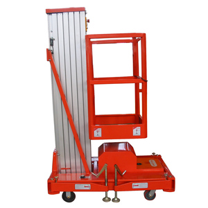 Plataforma Elevadora Eléctrica GTWY de Aluminio con un Solo Mástil, Plataforma de Trabajo Aérea, Elevador de Personal - Product Image 3