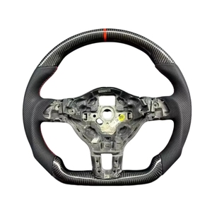 <span class=keywords><strong>Volante</strong></span> <span class=keywords><strong>Deportivo</strong></span> para <span class=keywords><strong>VW</strong></span> Golf 8 - Cuero de Alta Calidad, Fibra de Carbono, Color/Costuras Personalizables - Product Image 1