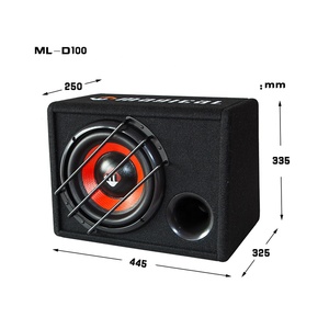 魔法のD1001000Wトレンド製品高性能10インチ12V300ワット4オーム強力なアクティブカーオーディオサブウーファー