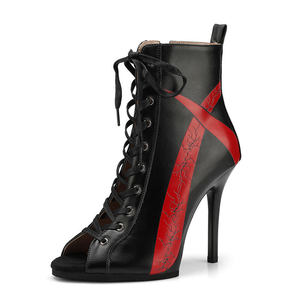 Botas <span class=keywords><strong>de</strong></span> <span class=keywords><strong>Baile</strong></span> <span class=keywords><strong>de</strong></span> Jazz con Tacón Alto, Diseño Sexy con Punta Abierta, Talla Grande, <span class=keywords><strong>Zapatos</strong></span> <span class=keywords><strong>de</strong></span> <span class=keywords><strong>Baile</strong></span> Latino y Tango - Product Image 6