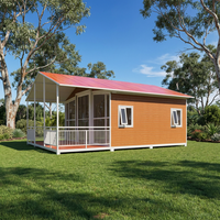 Maison conteneur modulaire préfabriquée moderne de 20 pieds, bureau de chantier avec panneaux muraux isolés et structure métallique