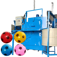 Machine automatique de fabrication de balles en PVC pour football, basketball, ballons de plage – Équipement de production par moulage rotatif