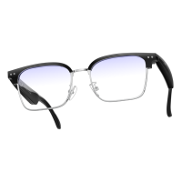 Lunettes Intelligentes de Traduction W100D avec Contrôle Vocal par APP, Étanchéité IPX-4, Lecture Musicale 1080P et Assistant IA