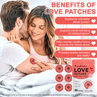 Acentiallabs Faith Love Hope Patch Transdermique au Fer avec Extraits de Maca et de Damiana pour Soutenir la Libido et l'Équilibre Hormonal