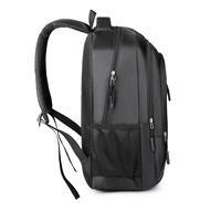 Sac à dos en tissu Oxford imperméable, multi-poches, décontracté, pour voyage et trajets quotidiens, avec bretelles rembourrées pour hommes et femmes