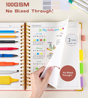 Agenda Personalizada 2026 2027 A4 A5 de Cuero con Espiral, Diaria, Semanal, Mensual, para Viajes, con Pestañas
