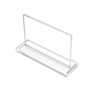 Porta Tarjetas de Visita de Acrílico Personalizado para Escritorio, Tamaño A4, con Clip y Soporte de Exhibición para Oficina, Fácil de Ensamblar - Product Image 5