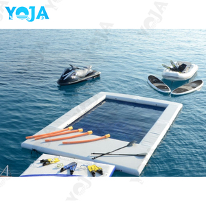 Tapis d'eau gonflable personnalisé de haute qualité DWF île de plate-forme flottante pour l'utilisation de piscine résidentielle de mer lac rivière - Product Image 5