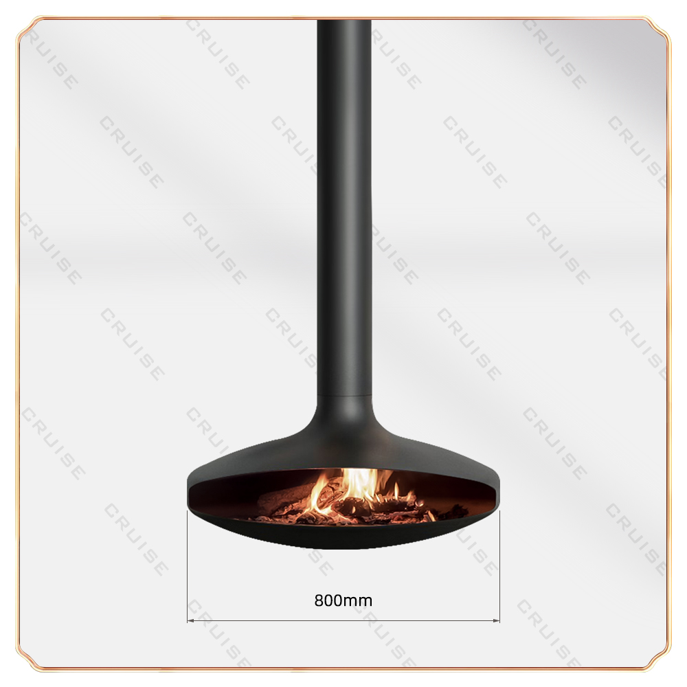 UFO - wood-burning fireplace-800mm