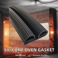 Joint d'étanchéité en silicone haute température pour porte de four, profilé d'étanchéité en caoutchouc extrudé sur mesure pour la cuisson industrielle