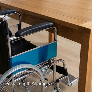 Descubra la Silla de Ruedas Manual Ligera Keling Medical, Ideal para Centros de Cuidado para <span class=keywords><strong>Personas</strong></span> <span class=keywords><strong>Mayores</strong></span> - Product Image 2