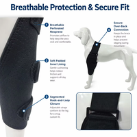 Attelle de coude pour chien en néoprène, compresse chaude et froide, tissu intérieur respirant pour soulager les douleurs articulaires et les blessures, logo personnalisé disponible