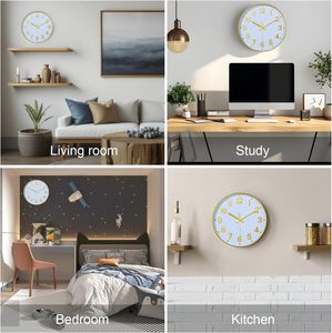 Wholesale Cheap Modern Simple Style <b>Wall</b> <b>Clock</b> Home Decoration and Round Plastic <b>Wall</b> <b>Clock</b> for Living Room - Product Image 5
