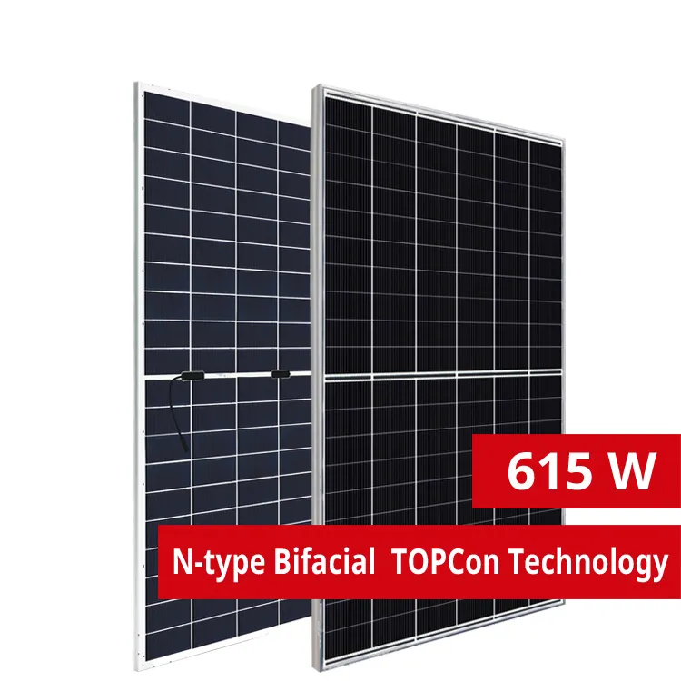 تقنية ثنائية الوجه من النوع CanadianSolar N-TOPCon ثنائية الوجه w من من من من من النوع CanadianSolar لنظام الطاقة الشمسية