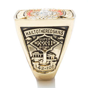 Anello del Campionato Personalizzato/All'Ingrosso, Anello del Campionato S Bowl XXII dei Washington Redskins del 1987 - Product Image 4