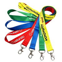 Cordons personnalisés en polyester durable avec personnalisation du logo par transfert thermique et sublimation, porte-badges d'identification pour événements et promotions
