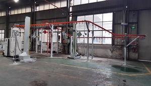 Nouvelle ligne de revêtement en poudre automatique avec mesure par réseau optique avancé, four de séchage, chaîne de convoyeur, pistolet de pulvérisation, contrôle du reciprocateur - Product Image 5