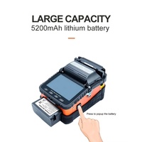 Mesin Sambung Serat Optik AI-6C Fiber Fusion Splicer 6 Motor Core Alignment untuk Instalasi Jaringan Telekomunikasi FTTH