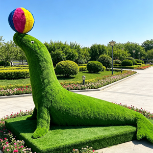 Sculpture de topiaire en herbe artificielle personnalisée, statue végétale verte de simulation pour aménagement paysager extérieur, parcs, zoos, jardins et terrasses - Product Image 5